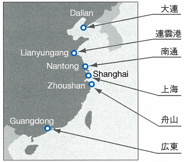China Coast Map
