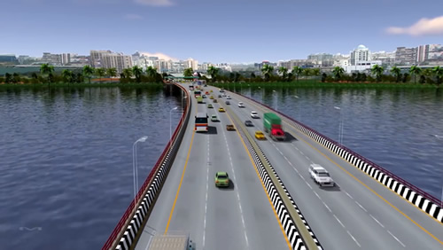 インド　ムンバイ湾横断道路の道路橋建設工事を受注