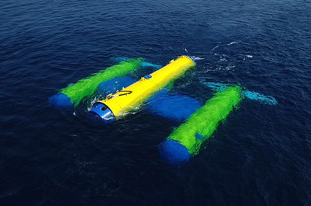水中浮遊式海流発電システムの100kW級実証機「かいりゅう」