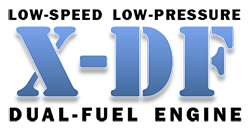 納入したX-DFデュアルフューエルエンジン