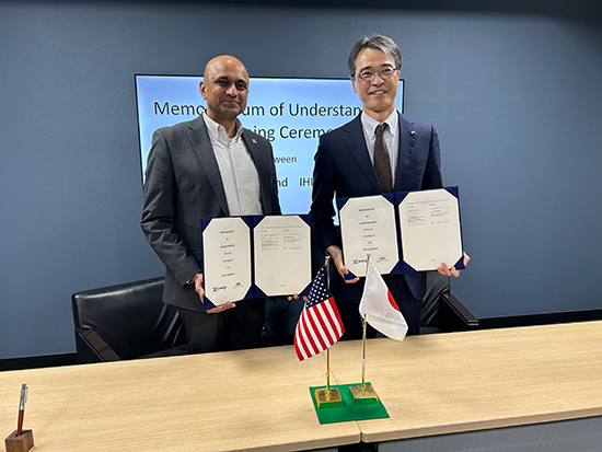 X-energy社 Executive Vice President & Chief Commercial Officer Dinkar S. Bhatia IHI　執行役員　資源・エネルギー・環境事業領域　副事業領域長　長谷川