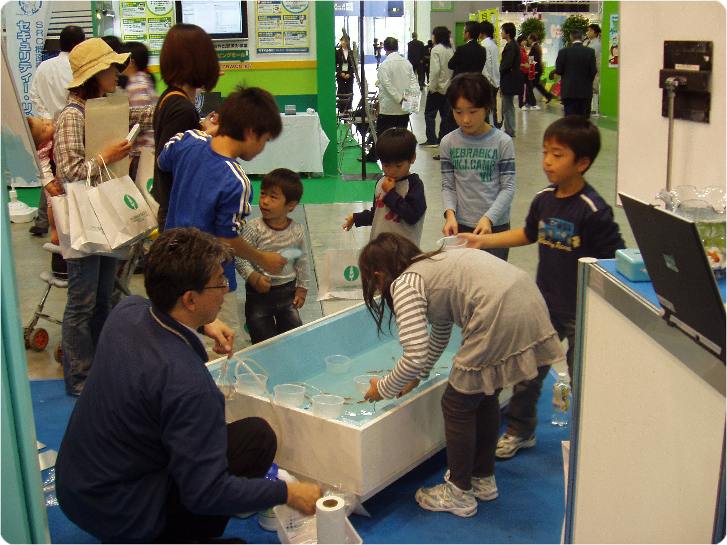 エコプロダクツ東北　コンプレッサー　ＩＨＩ イベント 金魚すくい