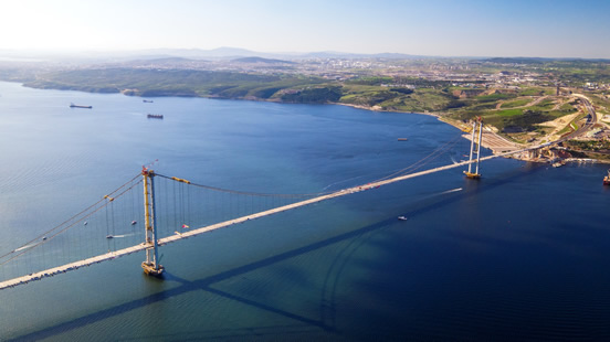Location of Osman Gazi Bridge