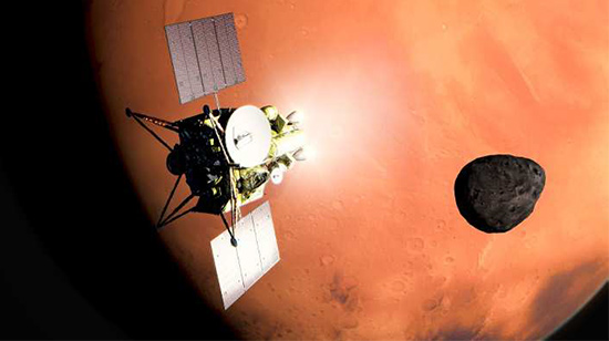 Artist’s concept of MMX probe (photo courtesy of JAXA)