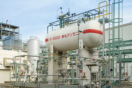 Ammonia supply facility at IHI Yokohama Works