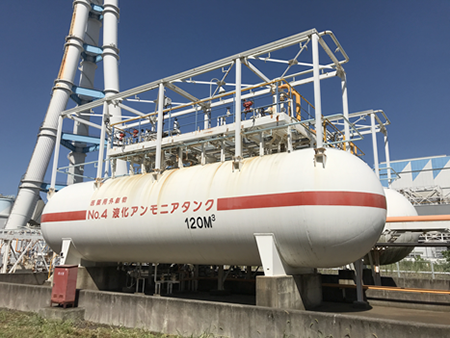 Denitration tanks at Hekinan Thermal Power Station