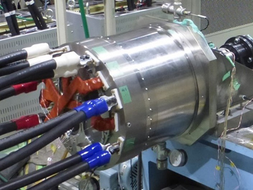 Prototype of megawatt-class engine-embedded electric machine for use in initiative