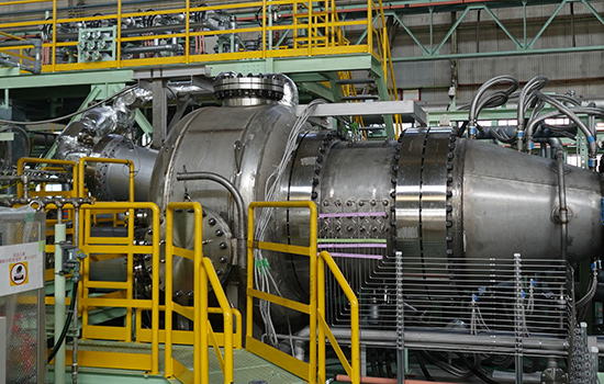 Test stand used to successfully demonstrate 100% ammonia combustion at GE Vernova F-class gas turbine combustion conditions
