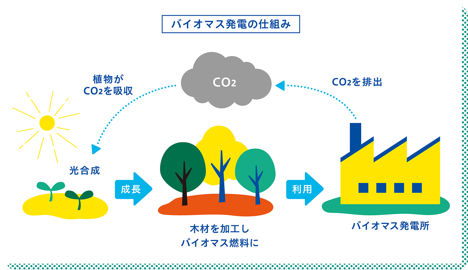 バイオマス発電の仕組み