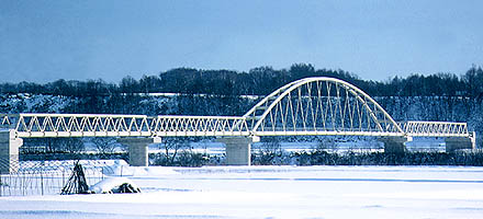 雨竜川水管橋