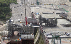 Efficient concrete placing for RCD dams