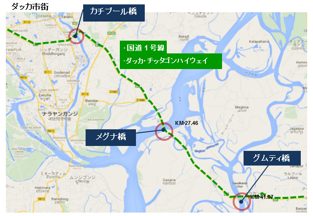 ＜参考＞橋梁位置図