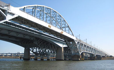 荒川湾岸橋 耐震補強工事