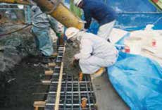 7.端部場所打ちコンクリート打設