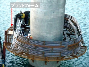 LPF工法 3・4 プラットフォーム水上組立