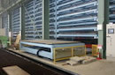 Shipping gate at theAutomated storage and retrieval system（AS/RS） for steel products