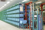 Bucket type high-rise automated warehouse