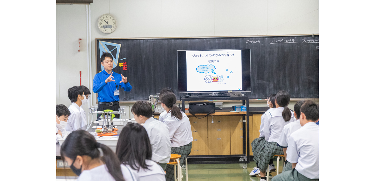 小・中学校での出前授業：福島県相馬市