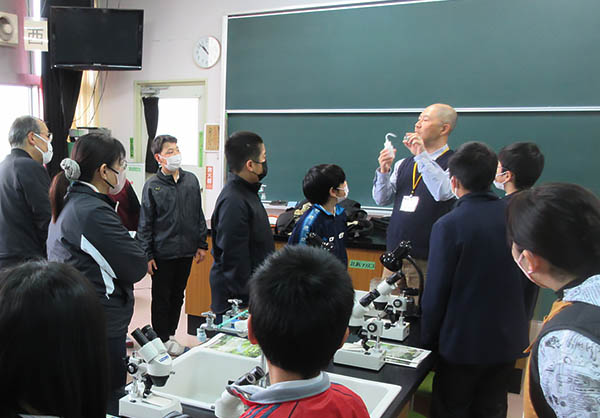 出前授業の様子(土橋小学校)