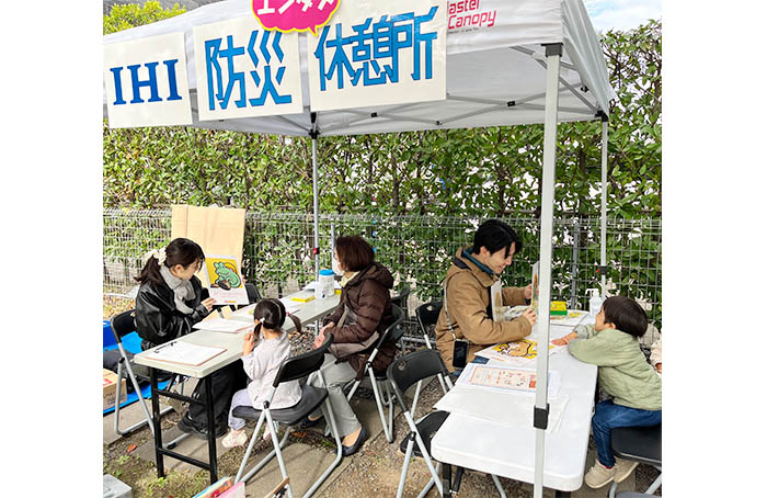 防災に関するカードゲームは盛況でした