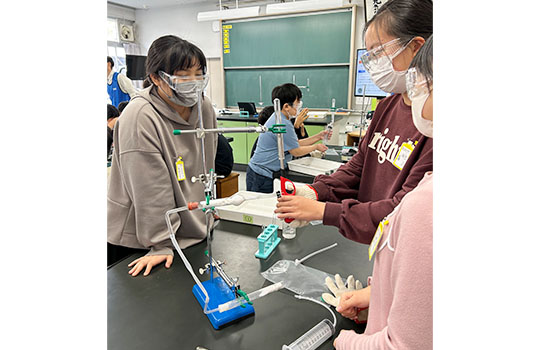 アンモニア燃焼実験