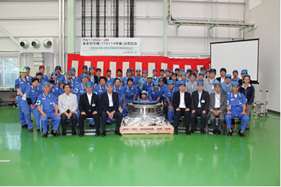 エアバス社 A320neo 用エンジン Pw1100g Jm 向け低圧圧縮機 量産初号機を瑞穂工場より出荷 航空 宇宙 防衛 2015年度 ニュース 株式会社ihi