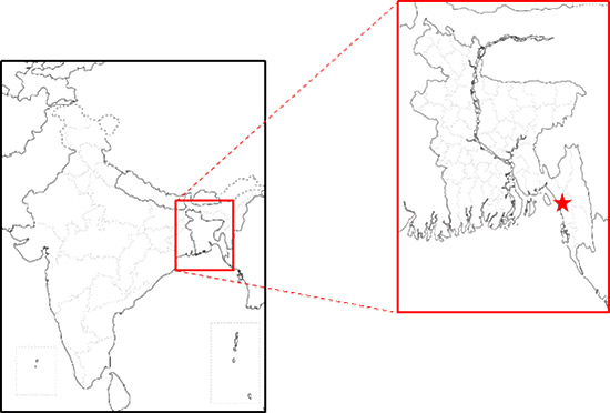 Map of Matarbari Region