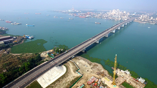 バングラデシュ首都近郊３橋の第２橋建設および既存橋改修事業の完成